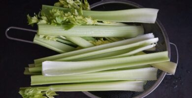 Datos nutricionales del apio
