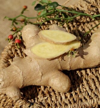 Información nutricional de la raíz de jengibre